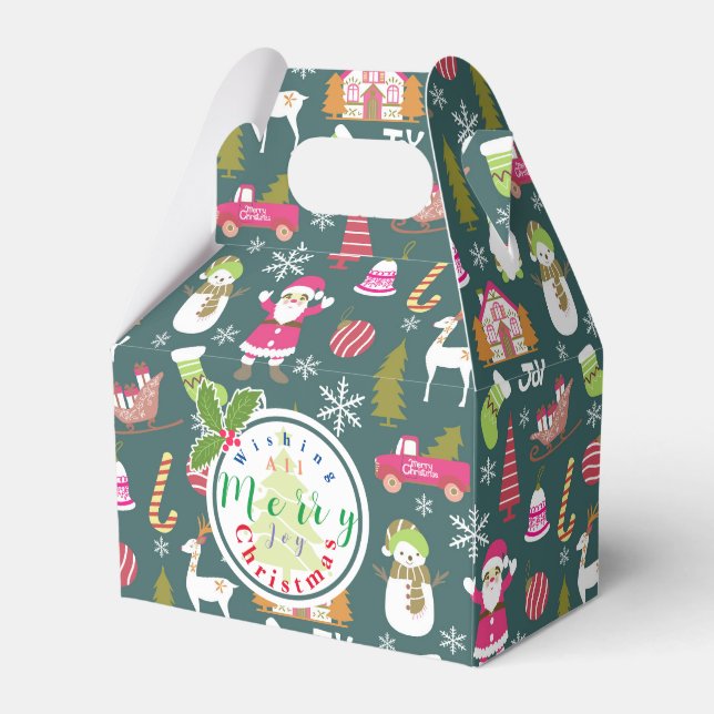 Caja Para Regalos Joy Navidades Green (Front Side)