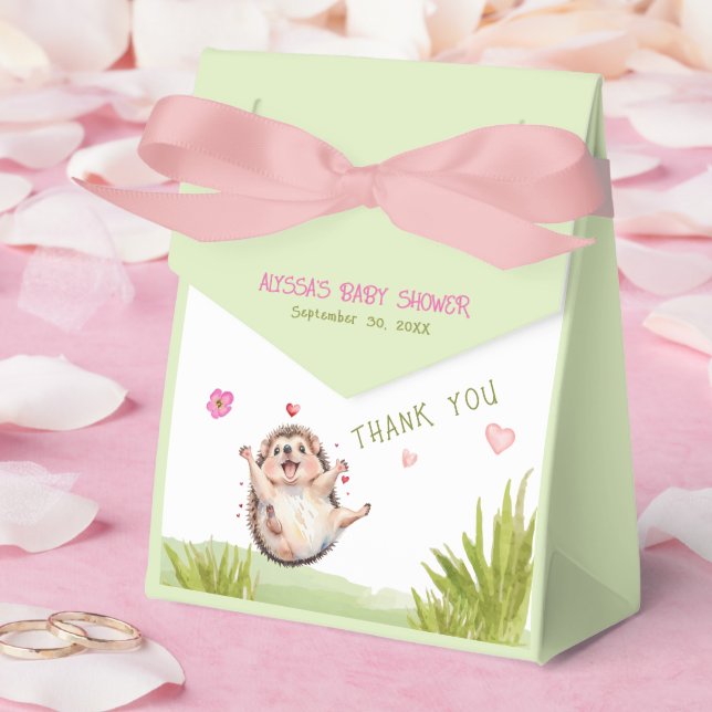 Caja Para Regalos Joyful Hedgehog Garden Fiesta Baby Shower Gracias (Boda)