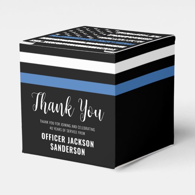 Caja Para Regalos Jubilación de la policía Aplicación de la ley de l (Costado Anverso)