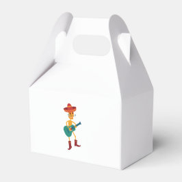 Caja Para Regalos Jugador de Guitarra de Esqueleto Festivo