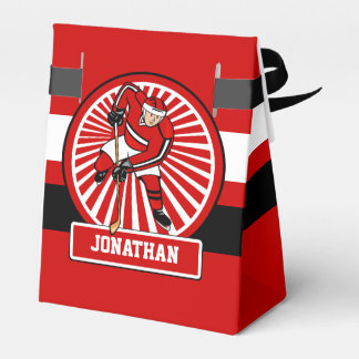 Caja Para Regalos Jugador de hockey sobre hielo personalizado