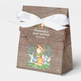 Caja Para Regalos Jungle Animals Baby Shower Favor Box