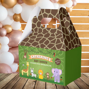 Caja Para Regalos Jungle Safari Baby Shower