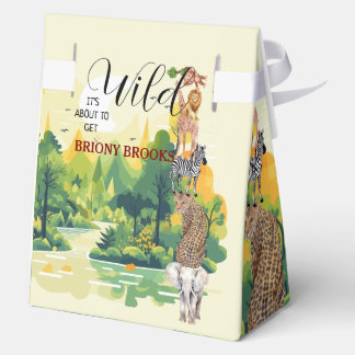 Caja Para Regalos Jungle Safari "Se Pone Salvaje" Baby Shower