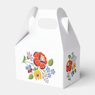 Caja Para Regalos Kalocsa Embroidery - Motif húngaro de arte folclór