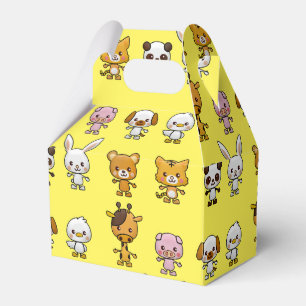 Caja Para Regalos Kawaii Animals_GC Favor Box
