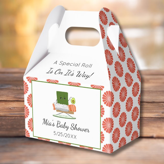 Caja Para Regalos Kawaii Baby Shower: Tema del musical de Sushi y Sa (Subido por el creador)