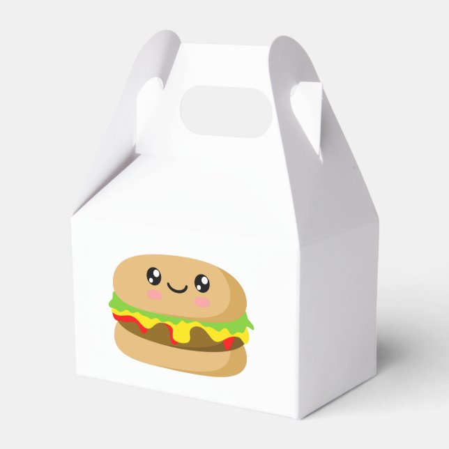 Caja Para Regalos Kawaii Burger (Front Side)