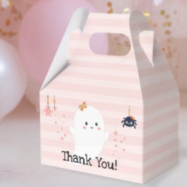 Caja Para Regalos Kawaii Fantasma Rosa Halloween Gracias