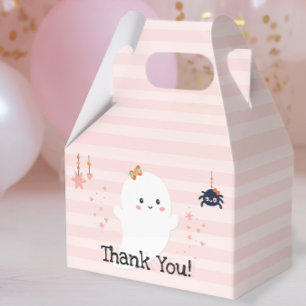 Caja Para Regalos Kawaii Fantasma Rosa Halloween Gracias