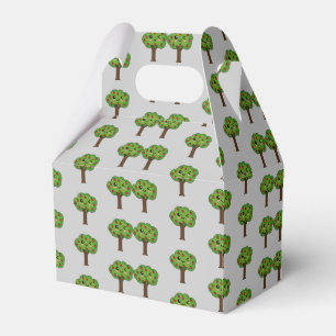 Caja Para Regalos Kawaii feliz árbol de manzanas