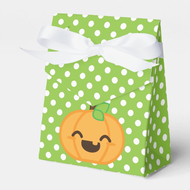 Caja Para Regalos Kawaii Jack O Lantern Calabaza de regalo (Front Side)