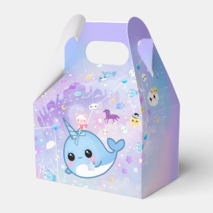 Caja Para Regalos Kawaii narwhal en el reino soñador