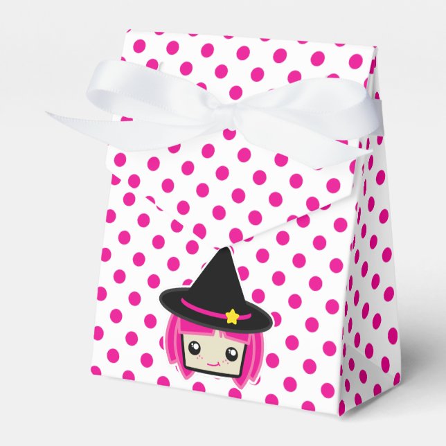 Caja Para Regalos Kawaii Pink Haired Witch Gift Box (Front Side)