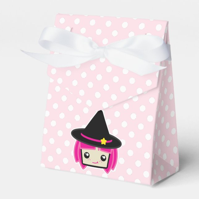 Caja Para Regalos Kawaii Pink Haired Witch Gift Box (Front Side)