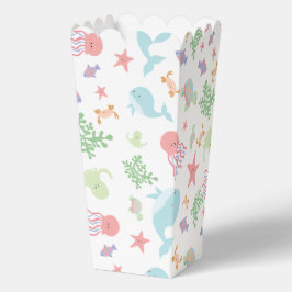 Caja Para Regalos Kawaii Under the Sea Baby Shower Neutral Pastel