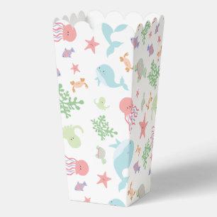Caja Para Regalos Kawaii Under the Sea Baby Shower Neutral Pastel