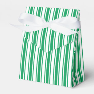 Caja Para Regalos Kelly rayas de caramelo verde y blanco
