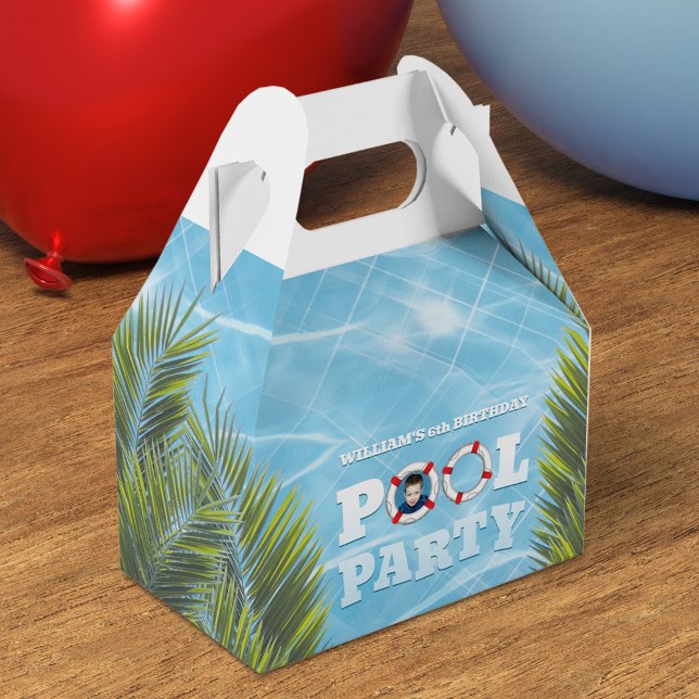 Caja Para Regalos Kids Pool Party Favor Box - Gracias regalo (Subido por el creador)