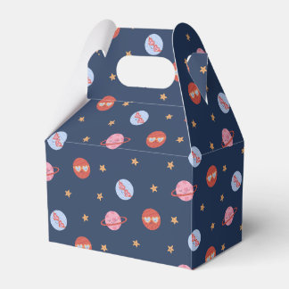 Caja Para Regalos Kids Space Mini Pattern with Planets & Stars