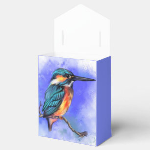 Caja Para Regalos Kingfisher Bird Favor Box - Personalizable