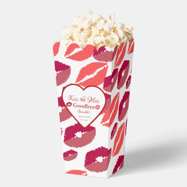 Caja Para Regalos Kiss the misss goodbye valentine bridal shower (apareció)