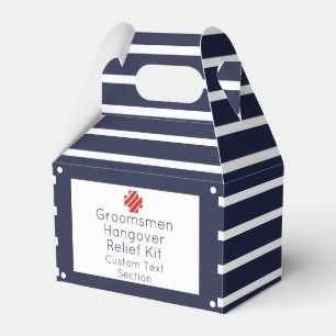 Caja Para Regalos Kit de alivio de la resaca de mano de los Groomsme