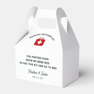 Caja Para Regalos Kit de recuperación de la resaca de mano del boda