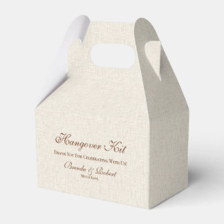 Caja Para Regalos Kit de recuperación de resaca de lino negro Simple