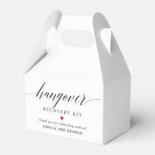 Caja Para Regalos Kit de resaca de mano Color editable Guión moderno