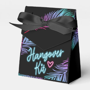 Caja Para Regalos Kit de resaca para cucharas tropicales azul y rosa
