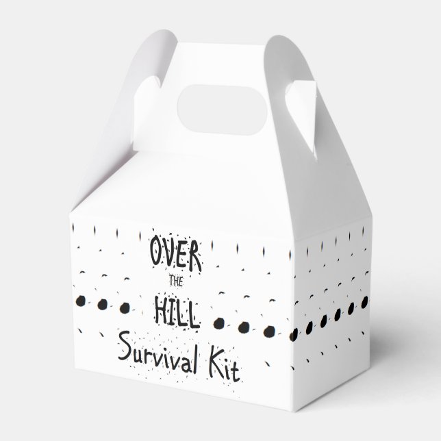Caja Para Regalos Kit de supervivencia "Over the Hill" (Front Side)