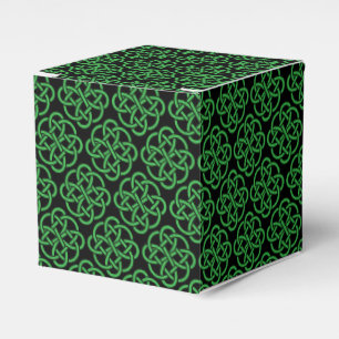 Caja Para Regalos Knot de Escudo Celta Verde y Negro