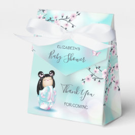 Caja Para Regalos Kokeshi Doll Baby Shower Gracias