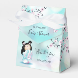 Caja Para Regalos Kokeshi Doll Baby Shower Gracias