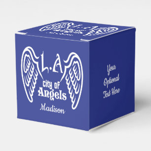 Caja Para Regalos L.A. Wings nombre personalizado y cuadro de favore