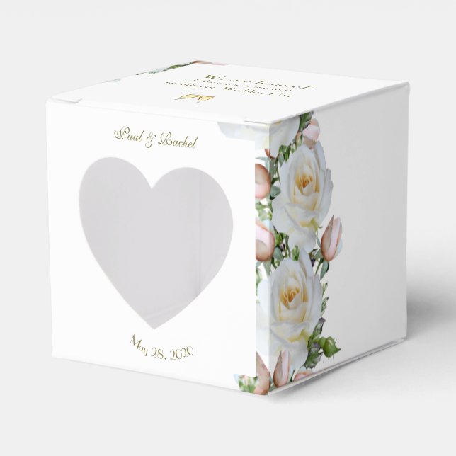 Caja Para Regalos La boda favorece la personalización de Rosas la ve (Anverso)