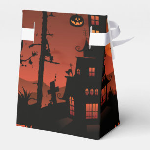 Caja Para Regalos La calabaza de las escenas del cementerio de