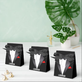 Caja Para Regalos La camiseta de Tuxedo de Groom