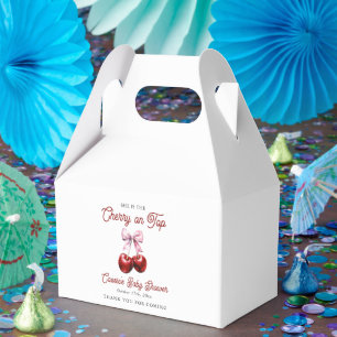 Caja Para Regalos La cereza moderna sobre el Baby Shower de la cerez