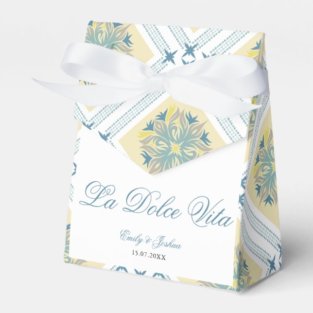 Caja Para Regalos La Dolce Vita Boda de limón italiano (Front Side)