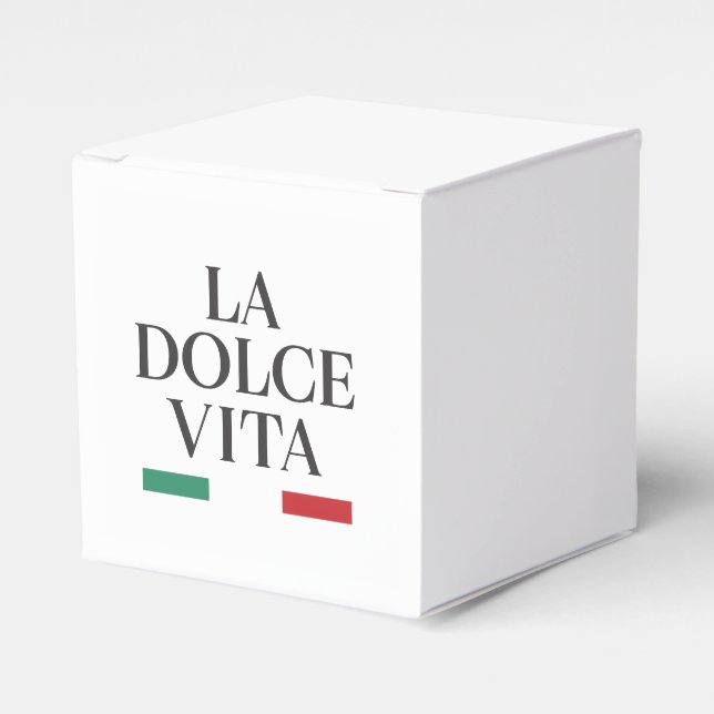 Caja Para Regalos La Dolce Vita Favor Box (Costado Anverso)