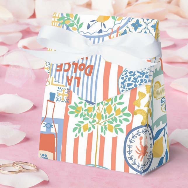 Caja Para Regalos La Dolce Vita Italian Summer Lemons Mediterranean  (Boda)
