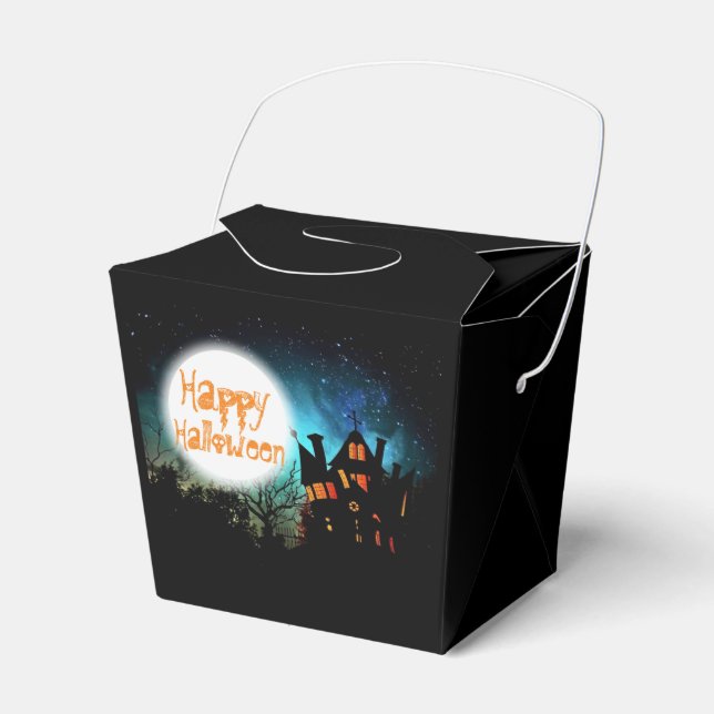 Caja Para Regalos La encantadora casa de Halloween (Front Side)
