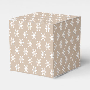 Caja Para Regalos La estrella de nieve blanca copos de nieve patrón
