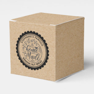 Caja Para Regalos La felicidad es papel de Kraft vintage casero
