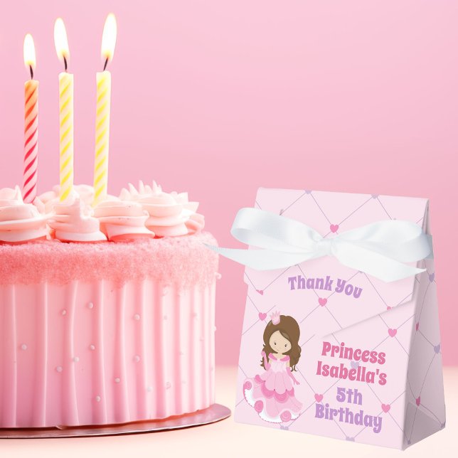 Caja Para Regalos La fiesta de cumpleaños de la princesa rosa morada (Subido por el creador)
