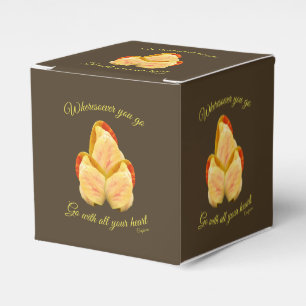 Caja Para Regalos La Flor De Tulipán Va Con El Corazón Inspirador