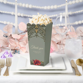 Caja Para Regalos La flor roja, la flor de afecto.