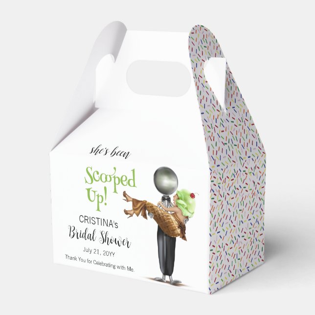 Caja Para Regalos La han escogido para una novia con helado de pista (Front Side)